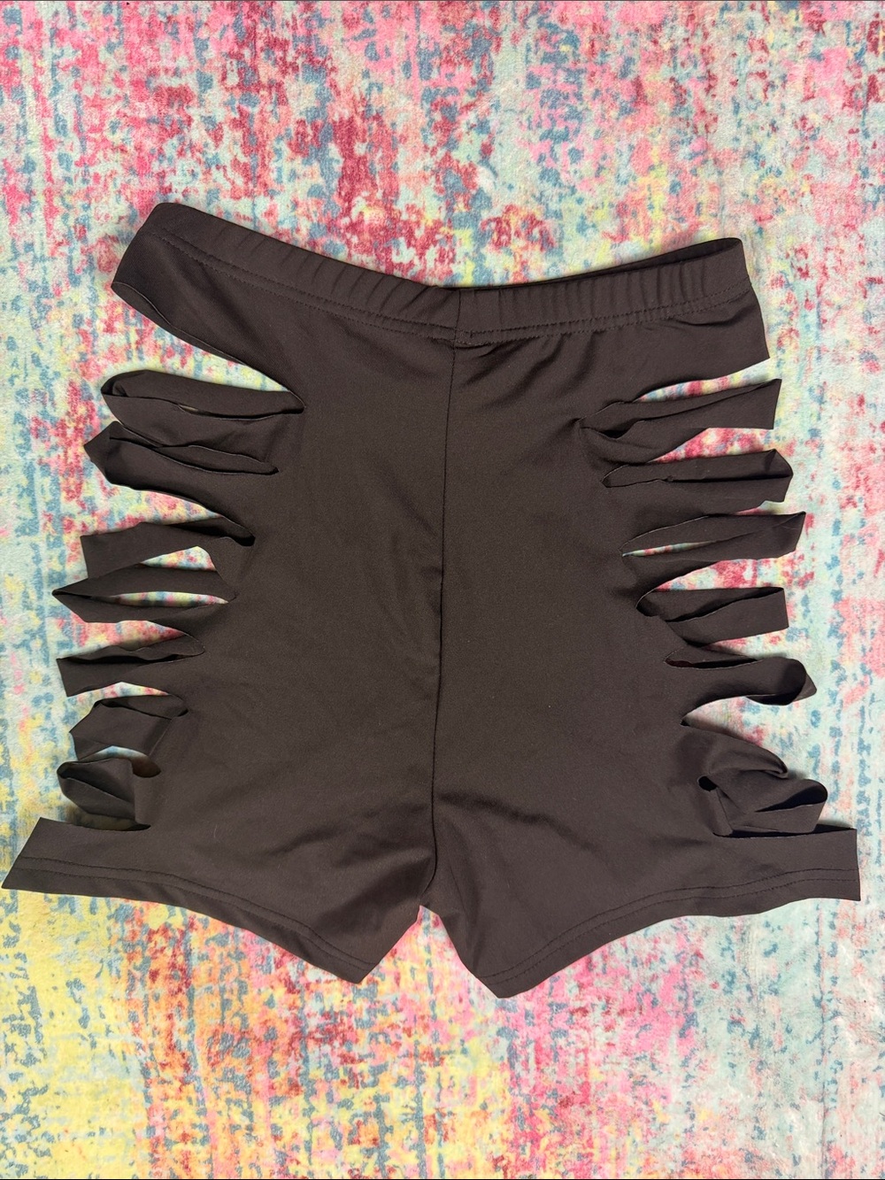 💙SHEIN Black Side-Cut Bike Shorts